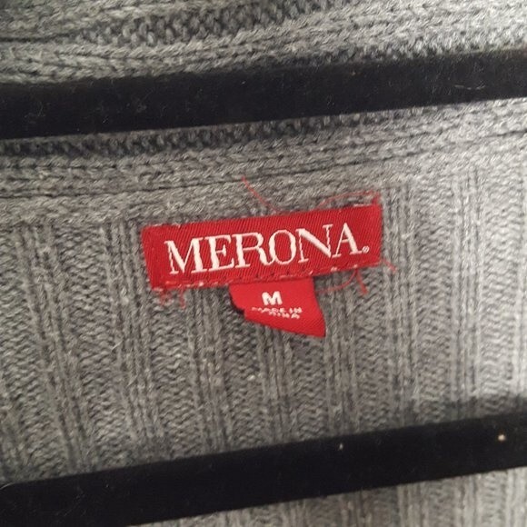 Merona Gray Knit Waterfall Sweater - Picture 3 of 5